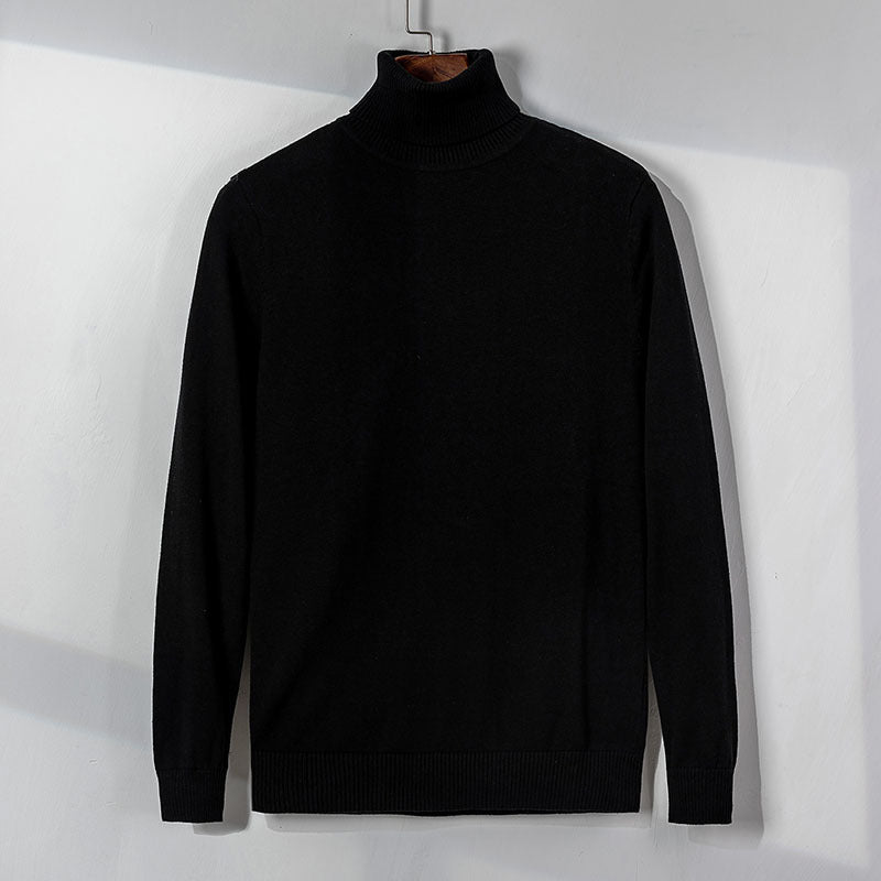 Fashion Youth All-Match High Neck Sweater For Men