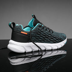 Men’s Casual Sports Fly-Knit Running Shoes – Lightweight Single Sneakers