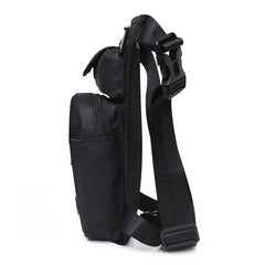 Men's Waterproof Nylon Bag Thigh Hip Bag Fanny Pack Fashion