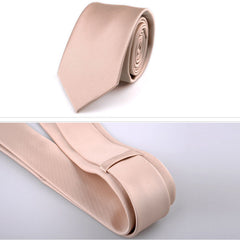 Solid Color Polyester Business Casual Tie For Men