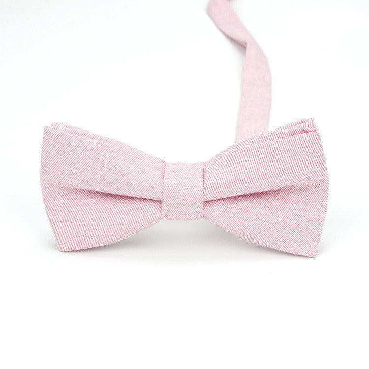 Monochrome Twill Cotton Bow Tie For Men