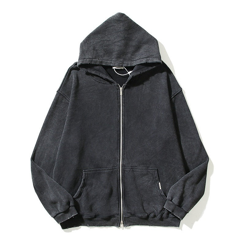 Simple Hoodie Zipper Cardigan For Men