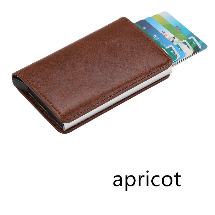 PU Automatic RFID Multi-Function Card Holder