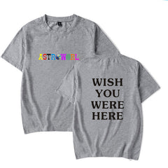 “WISH YOU WERE HERE” Men’s Streetwear Casual T-Shirt