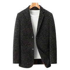 Chenille Casual Simple Suit Coat For Men