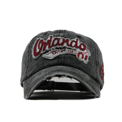 Cotton Washed Orlando Cowboy Retro Baseball Cap