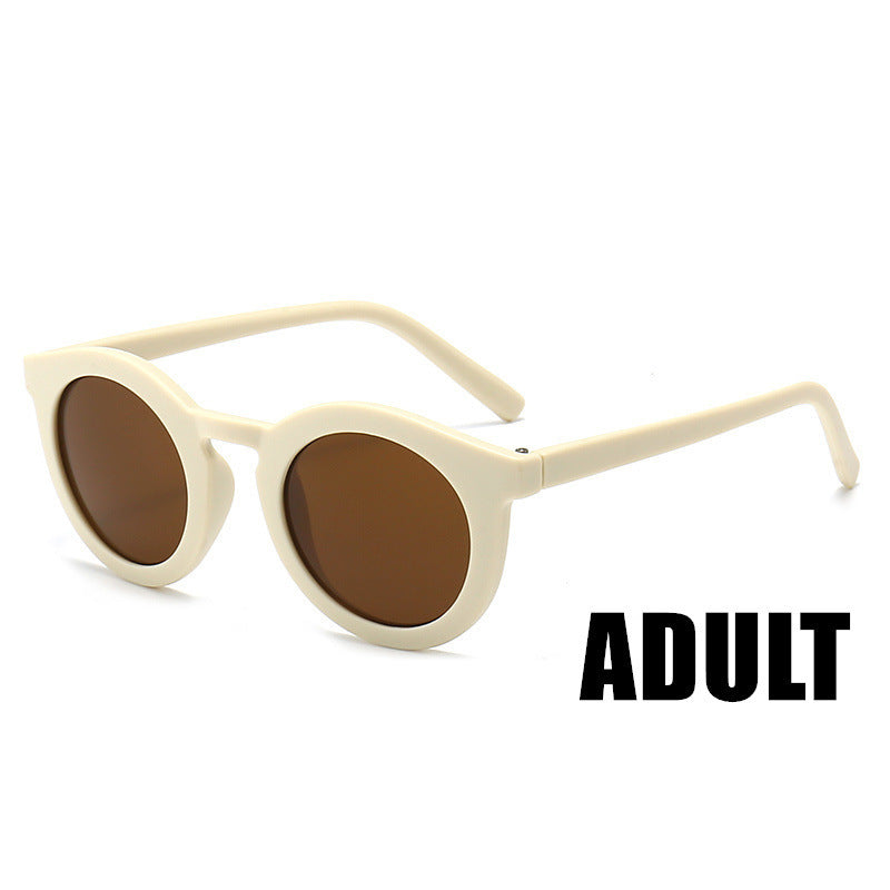 Parent-Child Retro Danish Frosted UV400 Children's Trendy Glasses Sunglasses