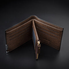 Men's Embossed Short Business Wallet