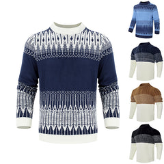 Men’s Classic Knit Pullover Sweater – Long Sleeve Winter Essential