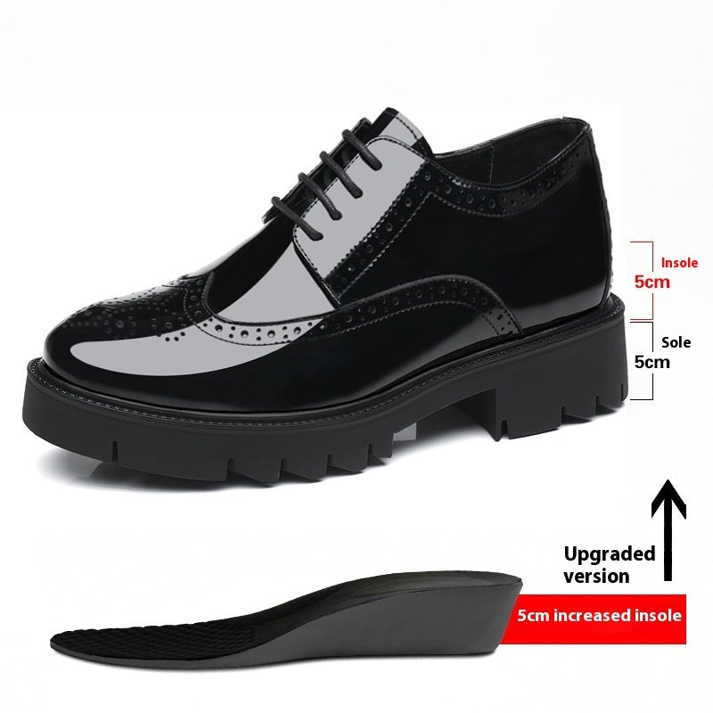 Men's Comfortable Brogue Leather Dress Shoes – Carved Formal Style