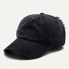 Vintage Wash Ripped Denim Cap – Everyday Streetwear Hat
