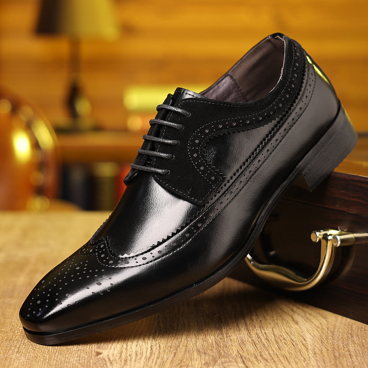 Men's Casual All-matching Vintage Oxford Leather Shoes