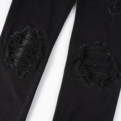 Jeans Men's High Street Fashion Brand Street Ripped Jeans