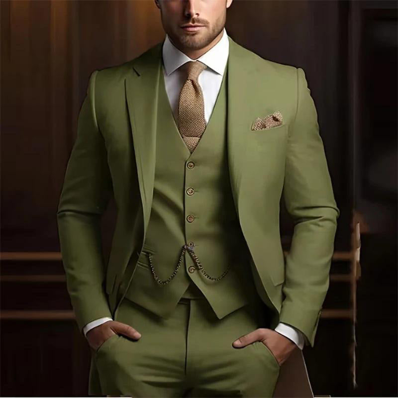Men's High-Grade Gentleman Temperament Slim Suit