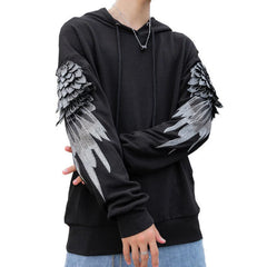 Sweatshirt for Men Hooded Embroidered Male Clothes Hip Hop Hoodies White Sweat Shirt Luxury No Brand Streetwear Autumn Cheap Emo