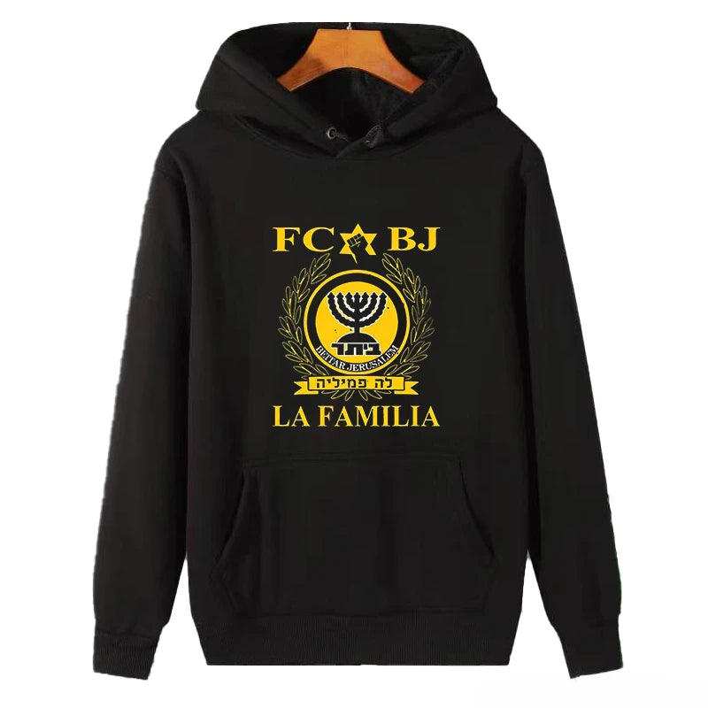 Premium La Familia Beitar Hoodie – Soccer Graphic Funny Fashion Hooded Sweatshirt, High-Quality Thick Sweater