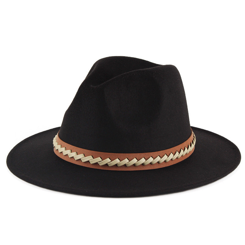 Men’s British Style Felt Hat – Classic Autumn & Winter Fashion Accessory