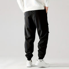 Straight Ankle Tied Wear-resistant Overalls Casual Pants