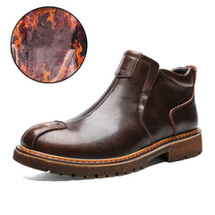 Unique Casual Leather Boots Martin Design