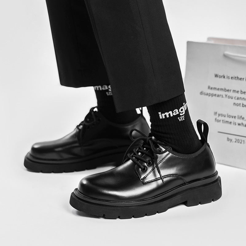 Men's British Style Black Formal Leather Shoes