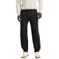 Casual Straight-Leg Cargo Pants For Men – Loose Fit Trousers With Pockets
