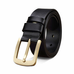 Men's Business Casual Retro Brass Pin Buckle Men's Belt