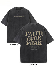 "Faith Is Better Than Fear" Men's Retro Trendy T-shirt