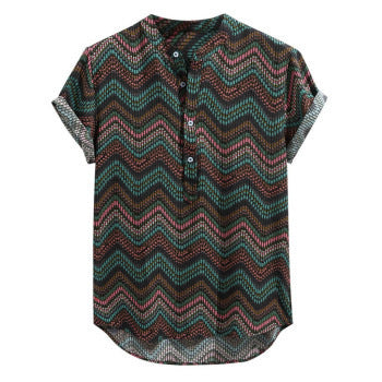 Men's Youth Fashion Slim-fitting Cool Short Sleeve