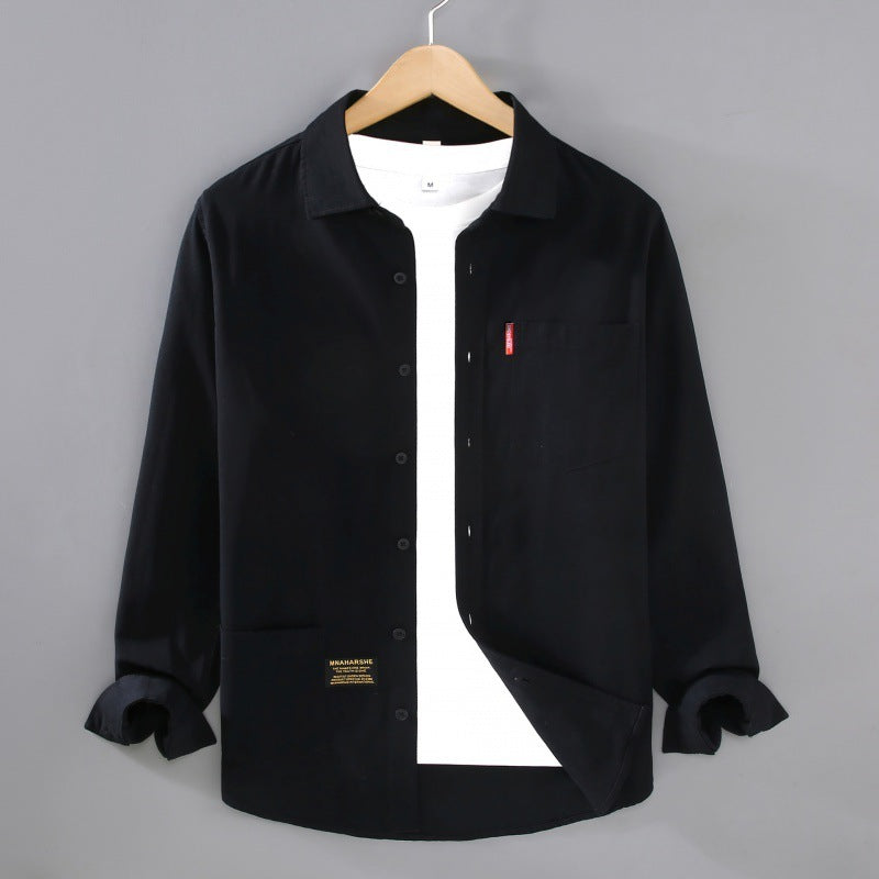 Casual Cotton Shirt Men's Long Sleeve