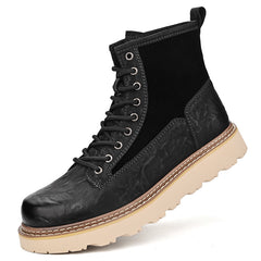 Trendy Men's High-Top British Style Working Boots