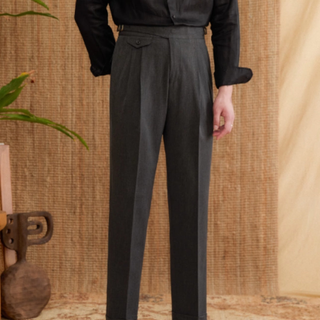 Italian Style Business Wrinkle Resistant Casual Pants For Men