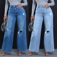 Relaxed Fit High Waist Jeans