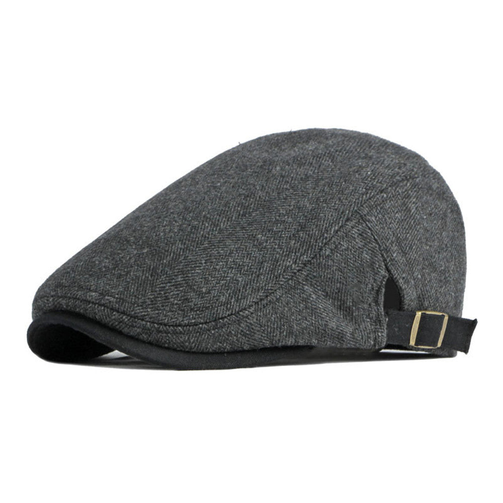 Men’s Retro Cotton Beret Hat – Casual Literary Style Cap