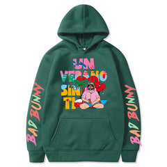 Bad Bunny Sweatshirt Hoodie Casual For Men