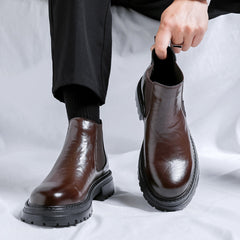 Ankle-High Design Chelsea Boots For Men