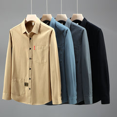 Casual Cotton Shirt Men's Long Sleeve