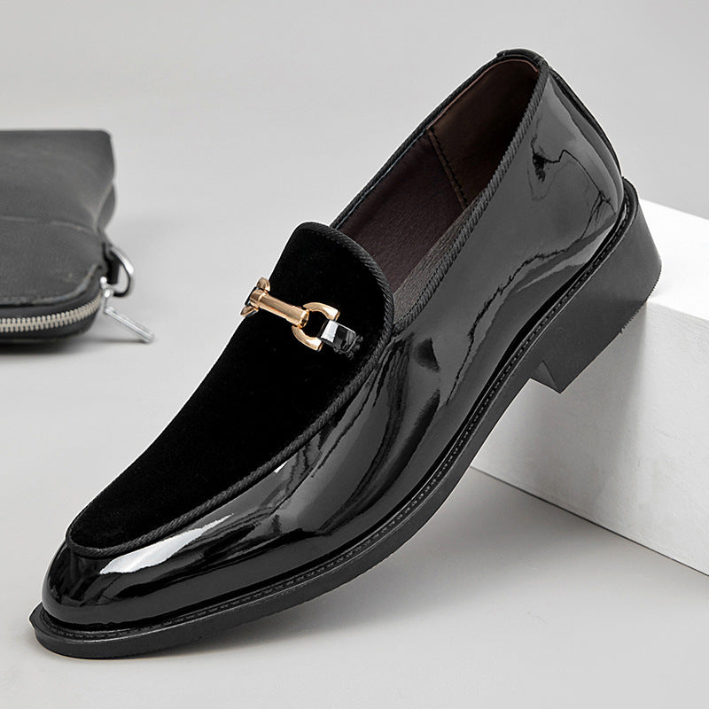 Men’s Patent Leather Shiny Dress Shoes – Lightweight & Versatile Formal Style