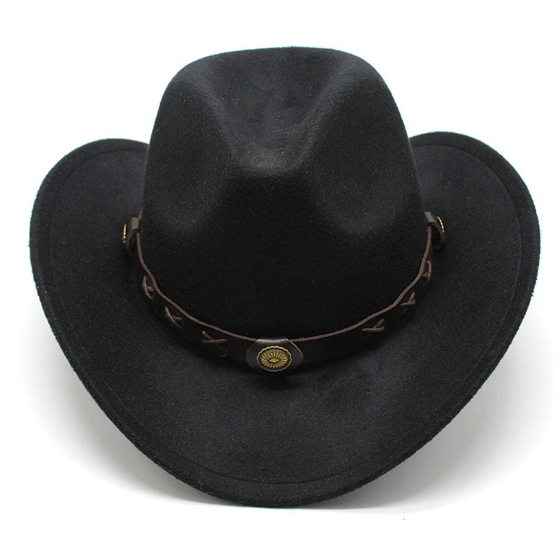 Men’s European & American Style Western Cowboy Hat – Modern Cross-Border Fashion