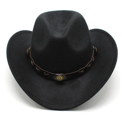 Men’s European & American Style Western Cowboy Hat – Modern Cross-Border Fashion