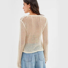 Knitted Hollow Beach Cover-Up