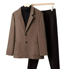 Autumn And Winter New Casual Woolen Small Business Suit Men