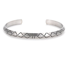 Men’s Copper Silver-Plated Bracelet – Modern Fashion & Masculine Accessory