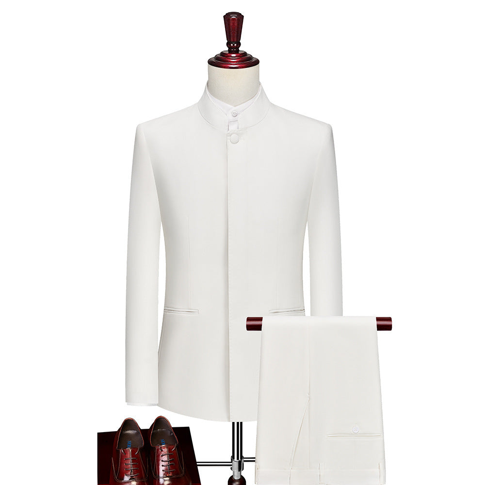 Men’s White Suit Set – Slim Fit Two-Piece