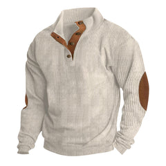 Casual Stand-Collar Long Sleeve Pullover Sweatshirt For Men