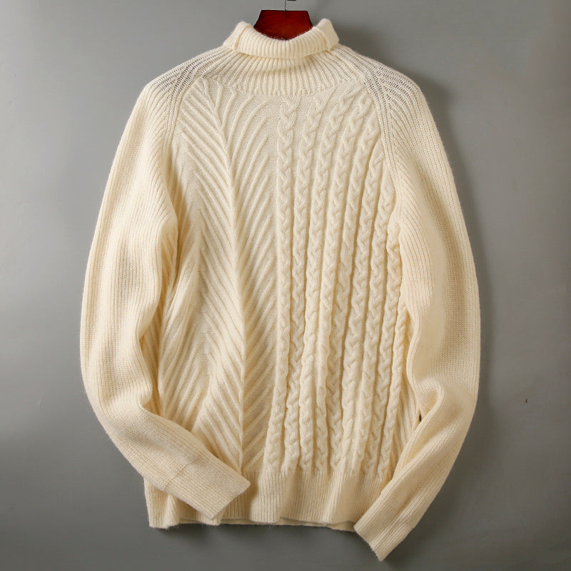 Men's Knitwear Trendy Solid Color Turtleneck Sweater