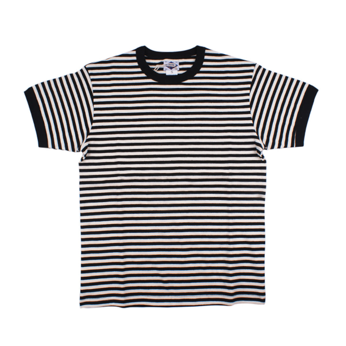 Round Neck Striped Men's Short-sleeved T-shirt