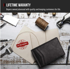 Thinnest Two Fold Cowhide Leather Wallet For Men