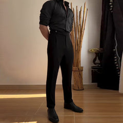 Men's Straight Drape Business Casual Pants