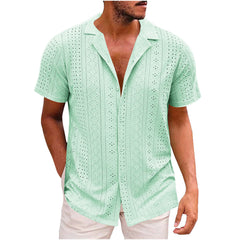 Breathable Lightweight Lapel Men's Casual Shirt