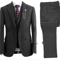 New Men's Suit Casual Three-piece Suit